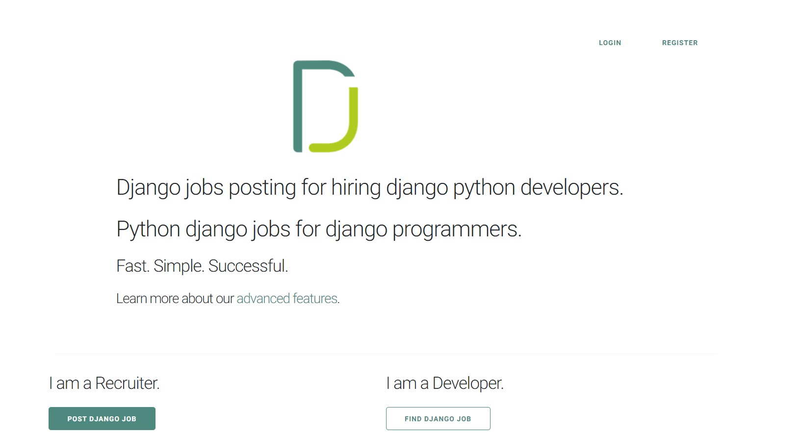 DjangoJobs.net screenshot