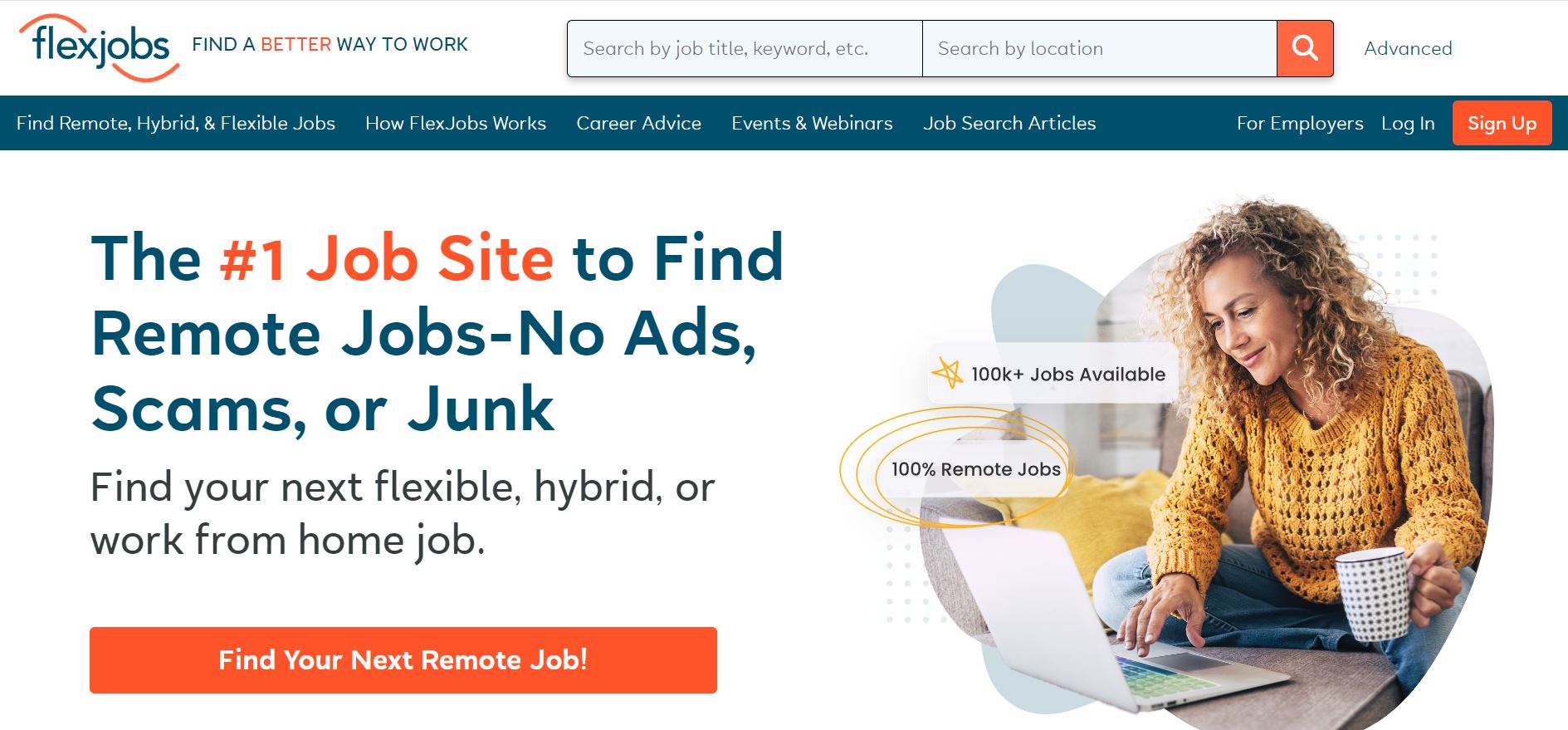 FlexJobs screenshot